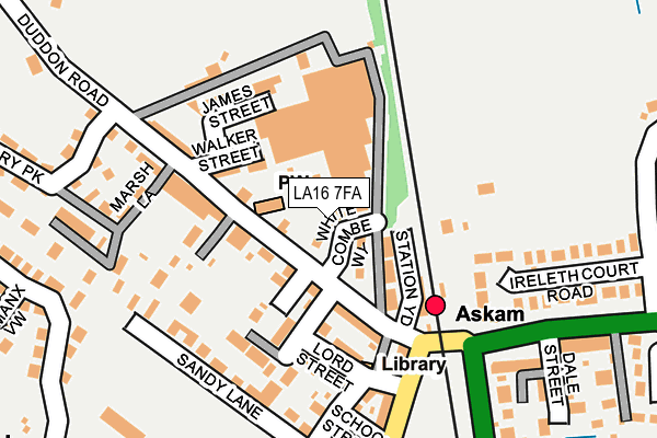 LA16 7FA map - OS OpenMap – Local (Ordnance Survey)