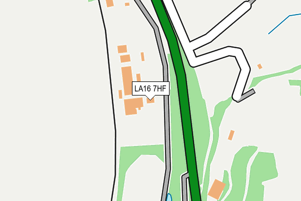 LA16 7HF map - OS OpenMap – Local (Ordnance Survey)