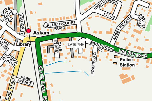 LA16 7HH map - OS OpenMap – Local (Ordnance Survey)