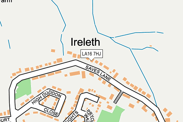LA16 7HJ map - OS OpenMap – Local (Ordnance Survey)