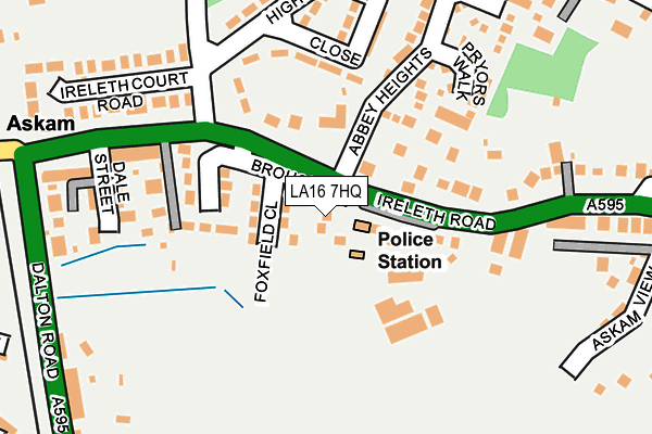 LA16 7HQ map - OS OpenMap – Local (Ordnance Survey)