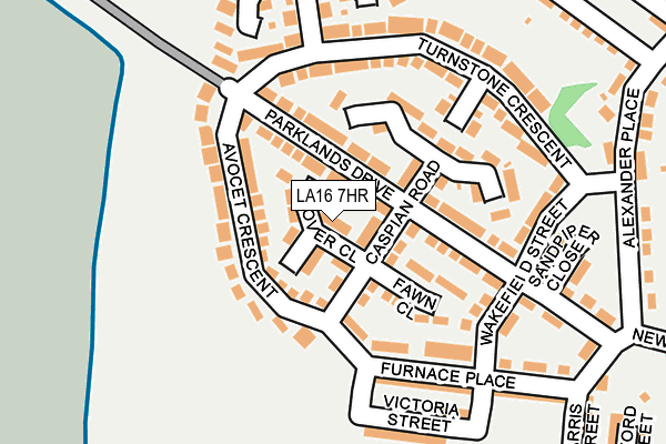 LA16 7HR map - OS OpenMap – Local (Ordnance Survey)