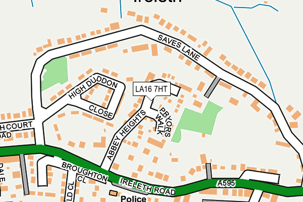 LA16 7HT map - OS OpenMap – Local (Ordnance Survey)