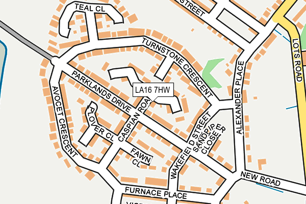LA16 7HW map - OS OpenMap – Local (Ordnance Survey)