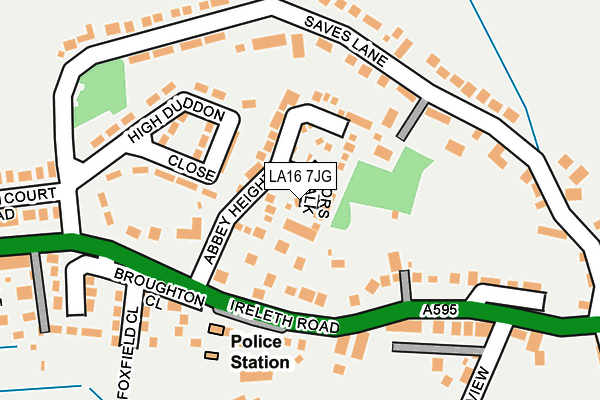LA16 7JG map - OS OpenMap – Local (Ordnance Survey)