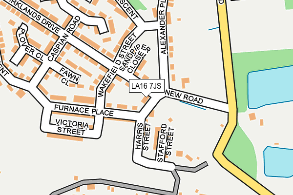 LA16 7JS map - OS OpenMap – Local (Ordnance Survey)