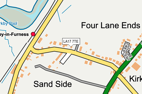 LA17 7TE map - OS OpenMap – Local (Ordnance Survey)