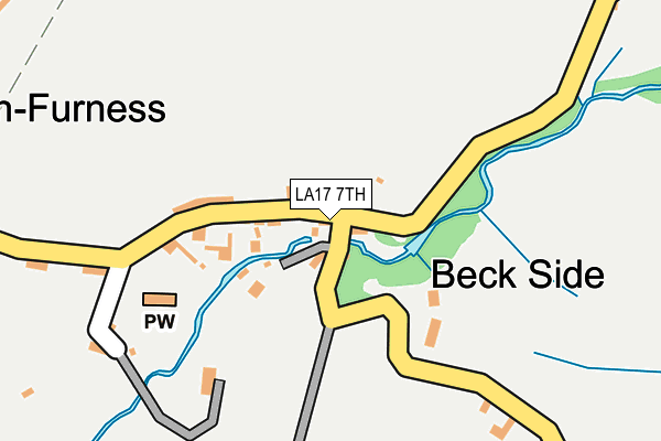 LA17 7TH map - OS OpenMap – Local (Ordnance Survey)
