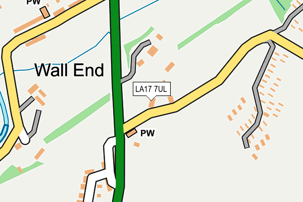 LA17 7UL map - OS OpenMap – Local (Ordnance Survey)