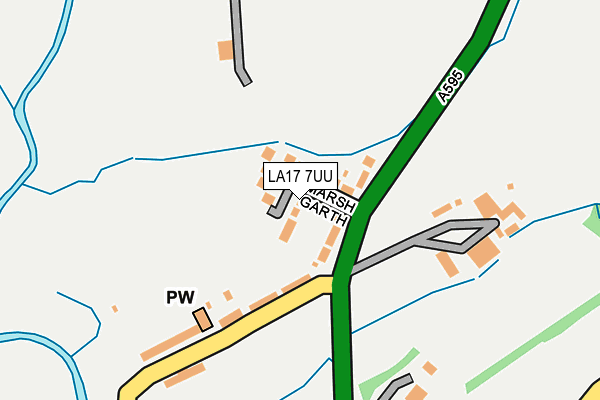 LA17 7UU map - OS OpenMap – Local (Ordnance Survey)