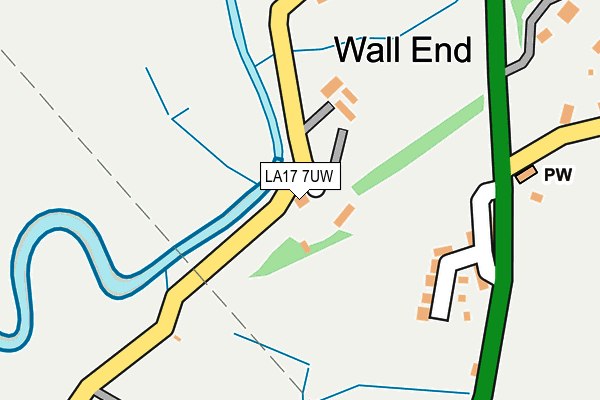 LA17 7UW map - OS OpenMap – Local (Ordnance Survey)