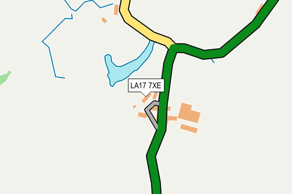 LA17 7XE map - OS OpenMap – Local (Ordnance Survey)