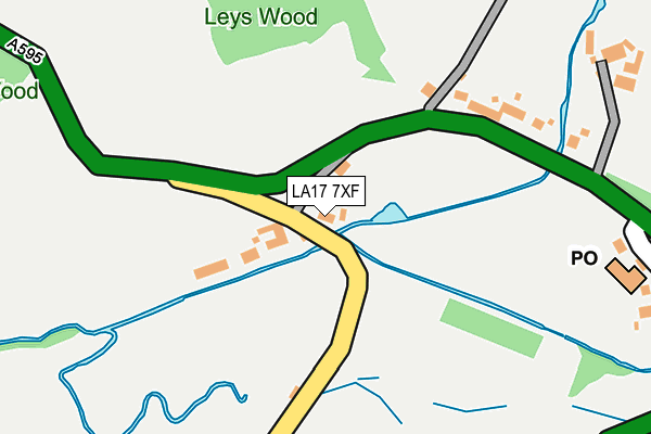 LA17 7XF map - OS OpenMap – Local (Ordnance Survey)