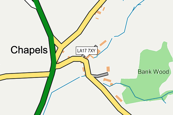 LA17 7XY map - OS OpenMap – Local (Ordnance Survey)