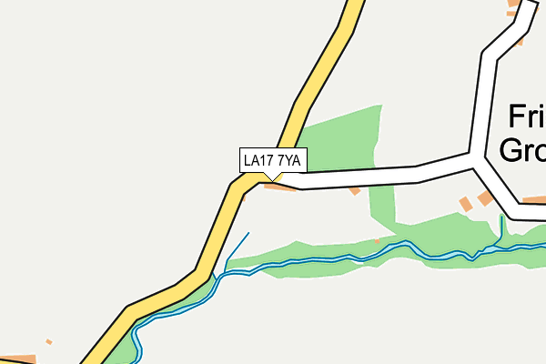 LA17 7YA map - OS OpenMap – Local (Ordnance Survey)