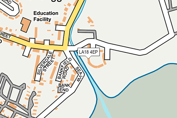 LA18 4EP map - OS OpenMap – Local (Ordnance Survey)
