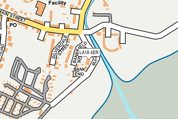 LA18 4ER map - OS OpenMap – Local (Ordnance Survey)