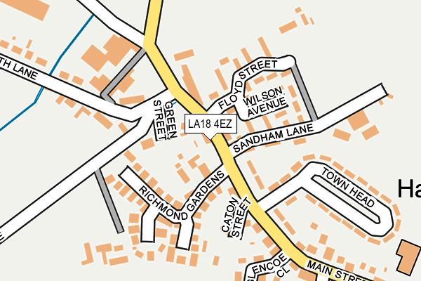 LA18 4EZ map - OS OpenMap – Local (Ordnance Survey)