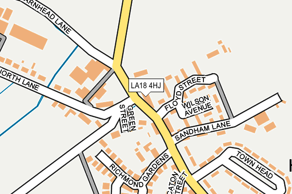 LA18 4HJ map - OS OpenMap – Local (Ordnance Survey)