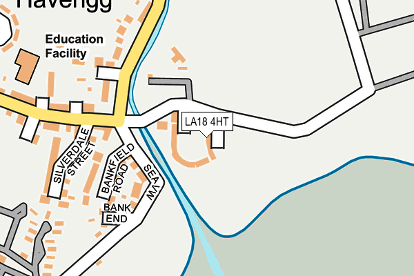 LA18 4HT map - OS OpenMap – Local (Ordnance Survey)