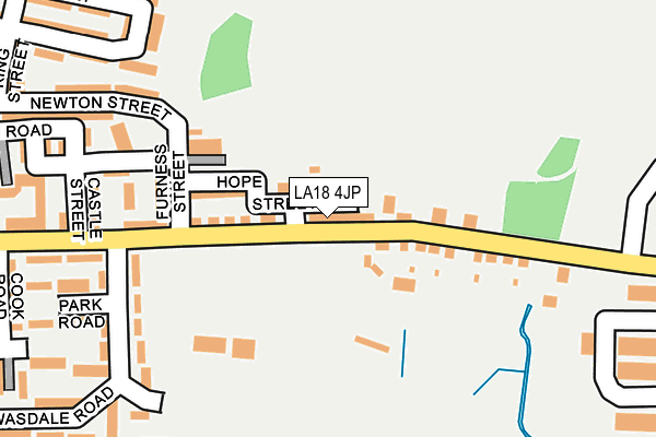 LA18 4JP map - OS OpenMap – Local (Ordnance Survey)