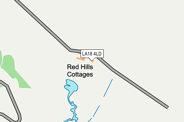 LA18 4LD map - OS OpenMap – Local (Ordnance Survey)