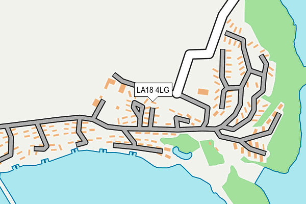 LA18 4LG map - OS OpenMap – Local (Ordnance Survey)