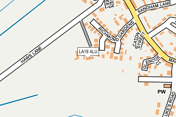 LA18 4LU map - OS OpenMap – Local (Ordnance Survey)