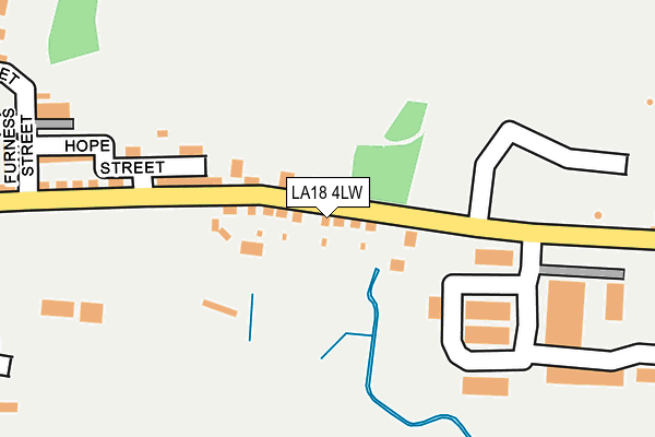 LA18 4LW map - OS OpenMap – Local (Ordnance Survey)