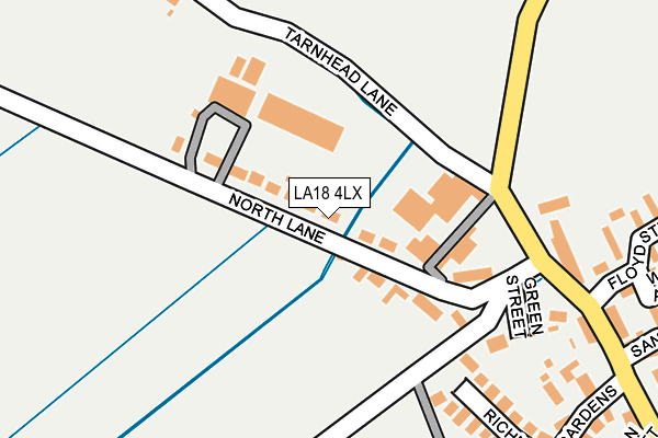 LA18 4LX map - OS OpenMap – Local (Ordnance Survey)