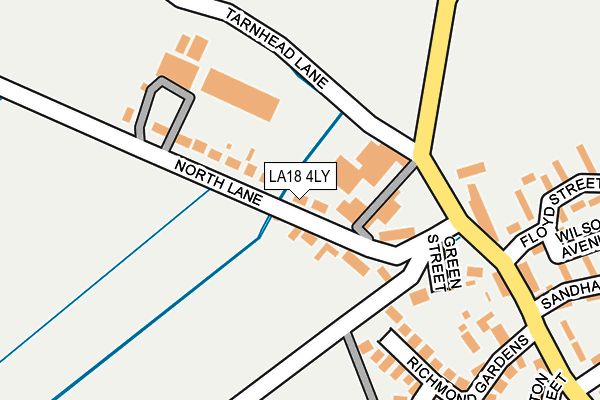 LA18 4LY map - OS OpenMap – Local (Ordnance Survey)