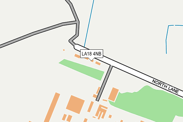LA18 4NB map - OS OpenMap – Local (Ordnance Survey)