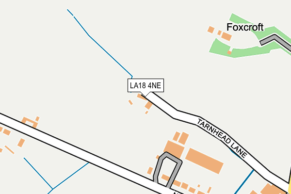 LA18 4NE map - OS OpenMap – Local (Ordnance Survey)