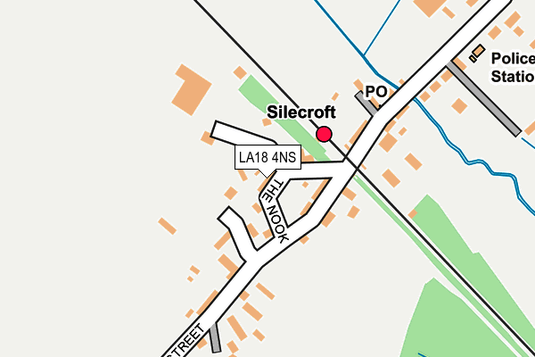 LA18 4NS map - OS OpenMap – Local (Ordnance Survey)