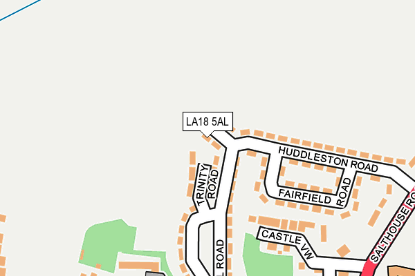 LA18 5AL map - OS OpenMap – Local (Ordnance Survey)