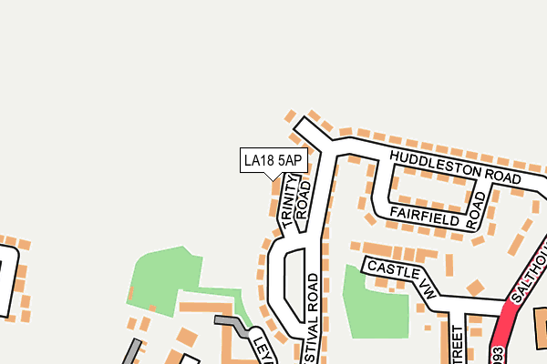 LA18 5AP map - OS OpenMap – Local (Ordnance Survey)