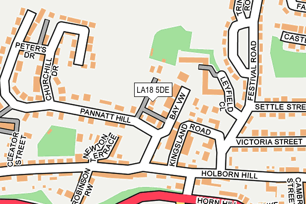 LA18 5DE map - OS OpenMap – Local (Ordnance Survey)