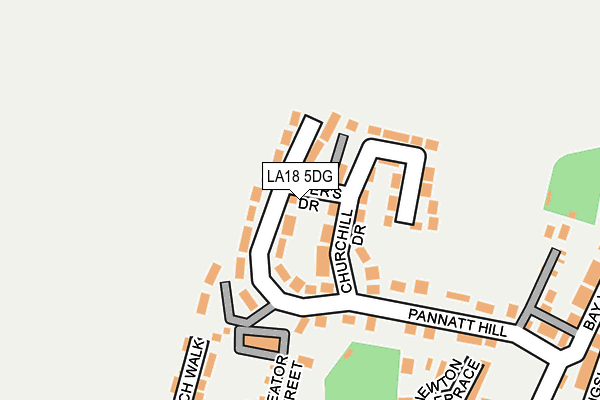 LA18 5DG map - OS OpenMap – Local (Ordnance Survey)