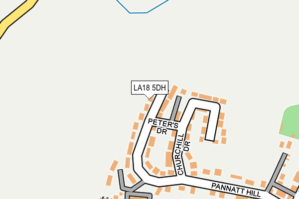 LA18 5DH map - OS OpenMap – Local (Ordnance Survey)