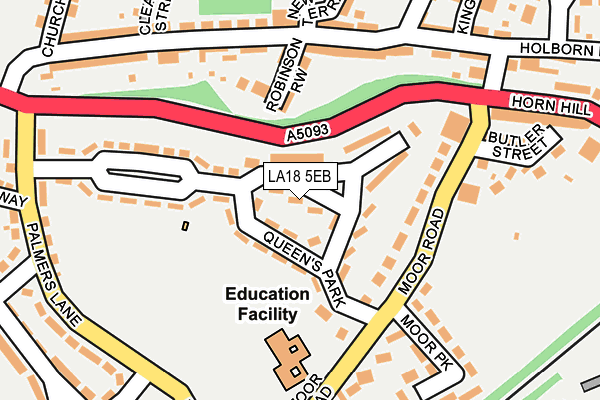 LA18 5EB map - OS OpenMap – Local (Ordnance Survey)