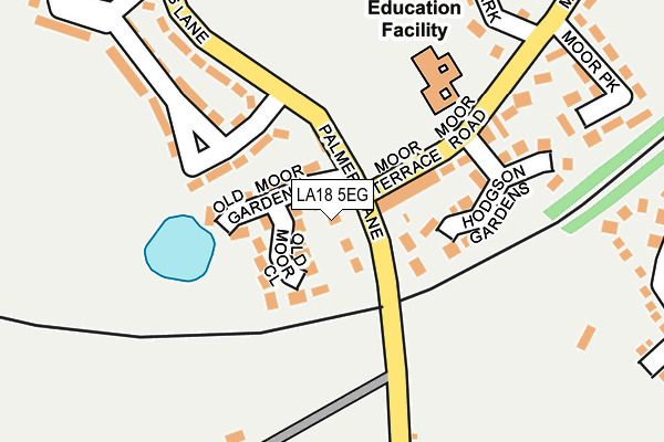 LA18 5EG map - OS OpenMap – Local (Ordnance Survey)