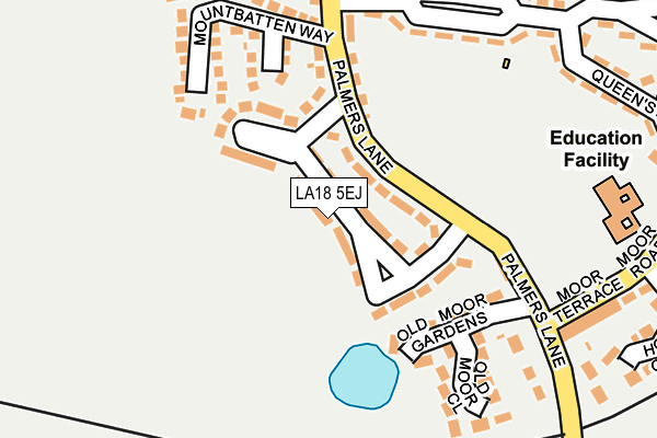 LA18 5EJ map - OS OpenMap – Local (Ordnance Survey)