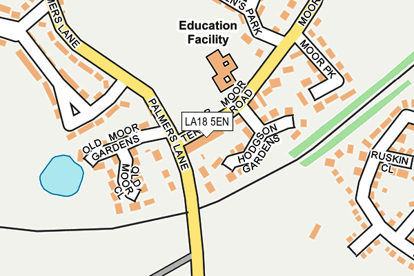 LA18 5EN map - OS OpenMap – Local (Ordnance Survey)