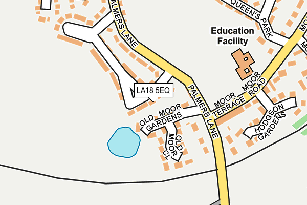 LA18 5EQ map - OS OpenMap – Local (Ordnance Survey)