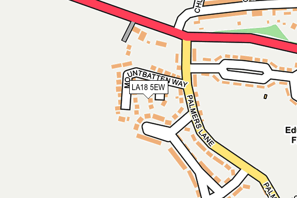 LA18 5EW map - OS OpenMap – Local (Ordnance Survey)