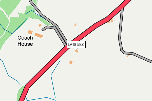 LA18 5EZ map - OS OpenMap – Local (Ordnance Survey)