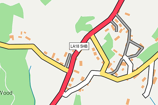 LA18 5HB map - OS OpenMap – Local (Ordnance Survey)