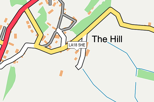 LA18 5HE map - OS OpenMap – Local (Ordnance Survey)