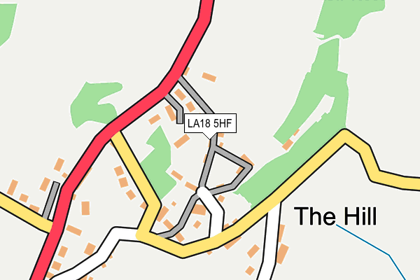 LA18 5HF map - OS OpenMap – Local (Ordnance Survey)