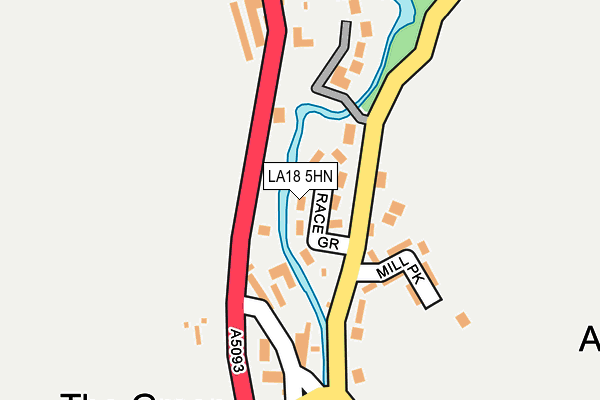 LA18 5HN map - OS OpenMap – Local (Ordnance Survey)